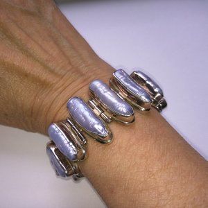 Bracelet - Fresh Water PEARLS set in STERLING SILVER!